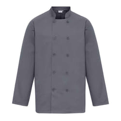 Premier Mens Long-Sleeved Chef Jacket - 5XL, Steel