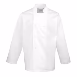 Premier Mens Long-Sleeved Chef Jacket - 5XL, White