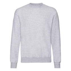Fruit of the Loom Unisex Adult Polycotton Set-in Sweatshirt - 4XL, Heather Grey
