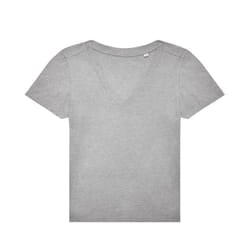 B&C Womens/Ladies Plain V Neck T-Shirt - XL, Sports Grey