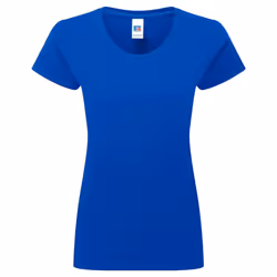 Russell Womens/Ladies Authentic Classic Ringspun Cotton T-Shirt - XL, Bright Royal
