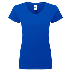 Russell Womens/Ladies Authentic Classic Ringspun Cotton T-Shirt - XS, Bright Royal