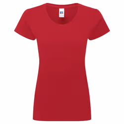 Russell Womens/Ladies Authentic Classic Ringspun Cotton T-Shirt - XS, Classic Red