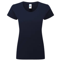 Russell Womens/Ladies Authentic Classic Ringspun Cotton T-Shirt - XS, French Navy