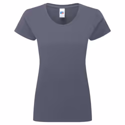 Russell Womens/Ladies Authentic Classic Ringspun Cotton T-Shirt - XXL, Convoy Grey