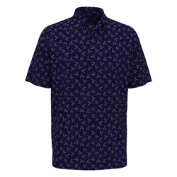 Callaway Unisex Adult Chev All-Over Print Polo Shirt - XXL, Peacoat