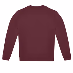 B&C Unisex Adult ID.222 Crew Neck Sweatshirt - M, Burgundy