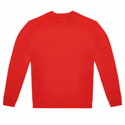 B&C Unisex Adult ID.222 Crew Neck Sweatshirt - M, Red