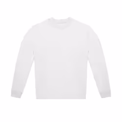 B&C Unisex Adult ID.332 Crew Neck Sweatshirt - S, White