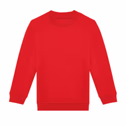 B&C Childrens/Kids ID.332 Crew Neck Sweatshirt - 12-13 Years, Red