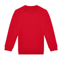 B&C Childrens/Kids ID.332 Crew Neck Sweatshirt - 12-13 Years, Red