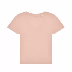 B&C Womens/Ladies #E150 V Neck T-Shirt - S, Soft Rose