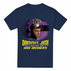 Star Trek Mens Not a Hair Dresser T-Shirt - 3XL, Navy
