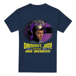 Star Trek Mens Not a Hair Dresser T-Shirt - XXL, Navy