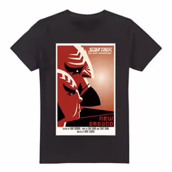 Star Trek Mens The Next Generation Season 5 Episode 10 T-Shirt - M, Black