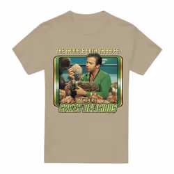 Star Trek Mens Crazy Delicious T-Shirt - XXL, Safari Green