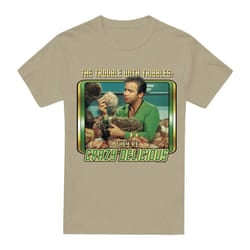 Star Trek Mens Crazy Delicious T-Shirt - XXL, Safari Green
