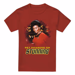 Star Trek Mens Stunning T-Shirt - L, Cardinal