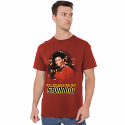 Star Trek Mens Stunning T-Shirt - L, Cardinal