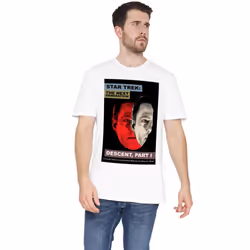 Star Trek Mens The Next Generation Season 6 Episode 26 T-Shirt - M, White