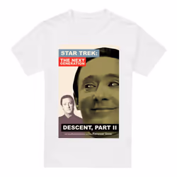 Star Trek Mens The Next Generation Season 7 Episode 1 T-Shirt - S, White