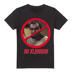 Star Trek Mens No Klingons T-Shirt - 3XL, Black
