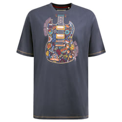Duke Mens D555 Stockport Guitar T-Shirt - L, Denim