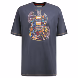 Duke Mens D555 Stockport Guitar T-Shirt - M, Denim