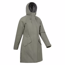 Mountain Warehouse Womens/Ladies Polperro Lightweight Padded Waterproof Jacket - 18 UK, Khaki Green