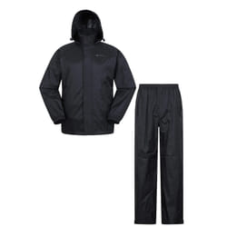 Mountain Warehouse Mens Pakka Jacket and Trousers Set - L, Black