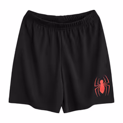 Spider-Man Boys Face Short Pyjama Set - 6-7 Years, Red/Black