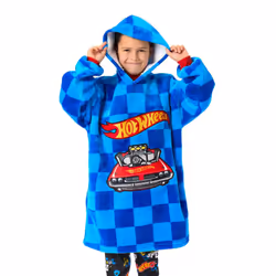 Hot Wheels Boys Car Pocket Blanket Hoodie - 9-13 Years, Blue