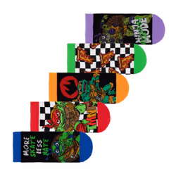 Teenage Mutant Ninja Turtles Boys More Skate Less Hate Socks - 9 UK Child-12 UK Child, Multicoloured