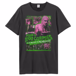 Amplified Unisex Adult This Blood Forever House of 1000 Corpses T-Shirt - M, Charcoal
