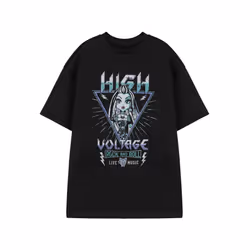 Monster High Womens/Ladies High Voltage Short-Sleeved T-Shirt - L, Black