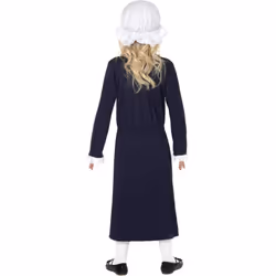 Smiffys Girls Victorian Costume Set - 4-6 Years, White/Black