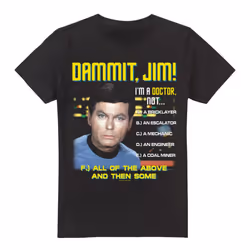 Star Trek Mens All of the Above T-Shirt - M, Black