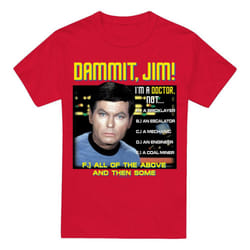Star Trek Mens All of the Above T-Shirt - XXL, Red