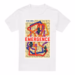 Star Trek Mens The Next Generation Season 7 Episode 23 T-Shirt - L, White
