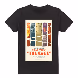 Star Trek Mens The Original Series Episode 80 T-Shirt - XXL, Black