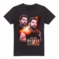 Star Trek Mens Mirror Riker T-Shirt - S, Black