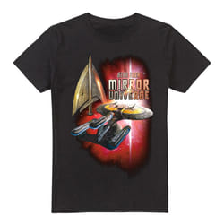 Star Trek Mens Mirror Enterprise T-Shirt - 4XL, Black