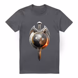 Star Trek Mens Terran Empire T-Shirt - M, Charcoal