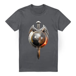 Star Trek Mens Terran Empire T-Shirt - L, Charcoal