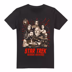Star Trek Mens Poster T-Shirt - XXL, Black