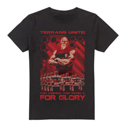 Star Trek Mens Terrans Unite T-Shirt - 4XL, Black