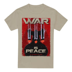 Star Trek Mens War is Peace T-Shirt - S, Sand