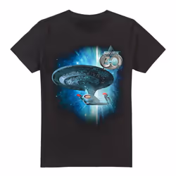 Star Trek Mens Ship 30 T-Shirt - 4XL, Black