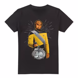 Star Trek Mens 30 Worf T-Shirt - XL, Black
