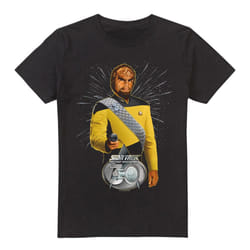 Star Trek Mens 30 Worf T-Shirt - XL, Black